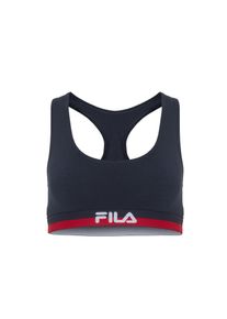 Bustier Fila, Damen, Gr. XS, N-Gr, blau (navy), Jersey, Obermaterial: 95% Baumwolle, 5% Elasthan, bedruckt, unifarben mit Farbeinsatz, Basic, Basic, BHs Bustier, mit elastischem Unterbrustband mit Logoschriftzug