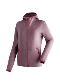 Fleecejacke Maier Sports "Fave W", Damen, Gr. 44, lila (pastelllila), 95% Polyester (recycled), 5% Elasthan, Rundhals, Jacken Fleecejacke, Damen Fleece mit verstellbarer Kapuze, atmungsaktiver Zip-Hoodie