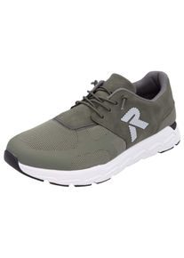 Slip-On Sneaker RIEKER SPORT "Preston", Herren, Gr. 40, gr&uuml;n (oliv), Nubuklederimitat, Textil, Schuhe Slip-On Sneaker, Running-Sneaker aus der neuen Christoph Kramer Kollektion