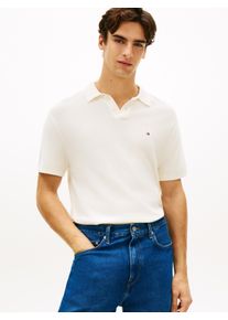 Polokragenpullover Tommy Hilfiger "COOL TOUCH STRUCTURE", Damen, Gr. XL, ivory petal, Strick, Obermaterial: 100% Baumwolle, regular fit normal, Rundhals, eingesetzt gerader Abschluss, Pullover Polokragenpullover, Regular fit mit Polokragen