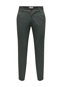 Only & Sons Anzughose ONLY & SONS "ONSMARK SLIM 02093 HERRINGBONE PANT NOOS", Herren, Gr. 29, L&auml;nge 32, schwarz, Web, Obermaterial: 64% Viskose, 31% Polyester, 5% Elasthan, unifarben, slim fit normal, Hosen Anzughose
