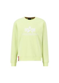 Sweater Alpha Industries "Basic Sweatshirt BL", Herren, Gr. XXL, gr&uuml;n (arctic lime), Obermaterial: 80% Baumwolle, 20% Polyester, regular fit, Sweatshirts Sweater