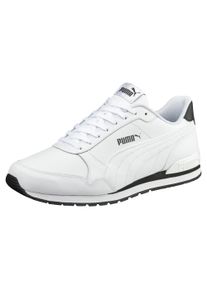 Sneaker Puma "ST RUNNER V2 FULL L", Herren, Gr. 45, Puma wei&szlig;, Puma wei&szlig;, Leder, Schuhe Sneaker, mit Schn&uuml;rverschluss, mit SOFTFOAM+ D&auml;mpfungstechnologie, aus Leder