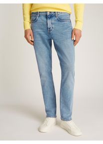Straight-Jeans Tommy Hilfiger, Herren, Gr. 34, L&auml;nge 34, blau (reef indigo), Denim/Jeans, Obermaterial: 99% Baumwolle, 1% Elasthan, unifarben, straight fit kn&ouml;chellang, Jeans Straight-Jeans, in blauer Waschung