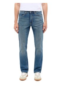 Straight-Jeans Mustang "Herren Style Tramper Straight", Herren, Gr. 46, L&auml;nge 34, 5000, 582 blau mittel, Denim/Jeans, 99% Baumwolle, 1% Elasthan, unifarben, straight fit, Jeans Straight-Jeans