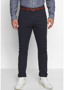 Stoffhose INDICODE "Gower", Herren, Gr. 28, L&auml;nge 32, blau (navy), Web, Obermaterial: 98% Baumwolle, 2% Elasthan, unifarben, schmal normal, Hosen Stoffhose, Baumwollmischung, regular fit