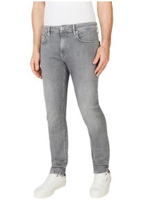 Tapered-fit-Jeans Pepe Jeans "TAPERED JEANS", Herren, Gr. 30, L&auml;nge 34, grau (grau gymdigo), Denim/Jeans, Obermaterial: 79% Baumwolle, 20% Polyester, 1% Elasthan, gerade, unten schmal lang, Jeans Tapered-fit-Jeans