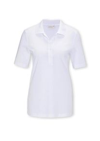Poloshirt GOLDNER "Kurzgr&ouml;&szlig;e Poloshirt in hochwertigem Pikee", Damen, Gr. 24, wei&szlig;, Obermaterial: 100% Baumwolle CO., normal, Sonstiges, Shirts Poloshirt, Ohne