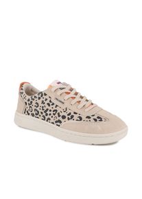 Sneaker Palladium "PALLACUP CASUAL WILD", Damen, Gr. 41, tropisand, leopard, Leder, Synthetik, Schuhe Sneaker