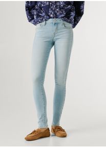 Skinny-fit-Jeans Pepe Jeans "SKINNY JEANS LW", Damen, Gr. 26, L&auml;nge 32, bleached, Denim/Jeans, Obermaterial: 83% Baumwolle, 12% Viskose, 4% Elastomultiester, 1% Elasthan, skinny fit lang, Jeans Skinny-fit-Jeans, Low Waist