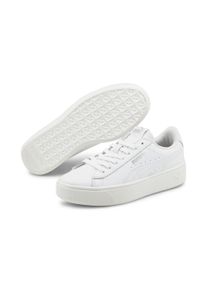 Sneaker Puma "VIKKY STACKED L", Damen, Gr. 39, Puma wei&szlig;, Puma wei&szlig;, Leder, unifarben, Schuhe Sneaker, Obermaterial aus Leder, SOFTFOAM+ D&auml;mpfungstechnologie