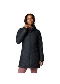 Steppmantel Columbia "Heavenly Long Hooded Jacket", Damen, Gr. L (42/44), schwarz, Steppware, Obermaterial: 100% Polyester, unifarben, l&auml;ssig geschnitten Po-bedeckend, hoch geschlossener Ausschnitt, eingesetzt eingefasste Kante mit Daumenl&ouml;chern, M&auml;ntel Steppmantel