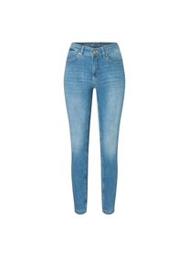 Skinny-fit-Jeans MAC "Dream Skinny", Damen, Gr. 46, L&auml;nge 34, blau (fancy lake blau washed), Jeans, Obermaterial: 78% Baumwolle, 20% Polyester, 2% Elasthan, sehr figurbetont lang, Jeans Skinny-fit-Jeans, in hochelastische Qualit&auml;t f&uuml;r den perfekten Sitz