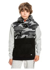 Kapuzensweatshirt Quiksilver "Essentials", Jungen, Gr. 12(148-156cm), schwarz (schwarz everyday camo), 100% Recyceltes Polyester, Sweatshirts Kapuzensweatshirt