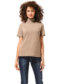 Rollkragenshirt Heine "Rollkragen-Shirt", Damen, Gr. 42, beige (sand), 95% Baumwolle, 5% Elasthan, unifarben, Shirts Rollkragenshirt