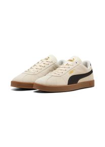 Sneaker Puma "CLUB II", Herren, Gr. 37,5, alpine snow, Puma schwarz, Puma gold, Leder, unifarben, Schuhe Sneaker, aus Leder, mit Schn&uuml;rverschluss, mit profiliertem Laufsohlenprofil
