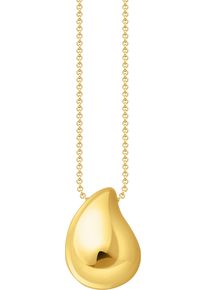 Kette mit Anh&auml;nger Thomas Sabo "Bold Elegance Tropfenform" Gr. 50, gold (gelbgoldfarben), Halsketten, Damen, 50, Silber 925 (recycelt), B: 1,5mm, Kette mit Anh&auml;nger, B:1,5mm