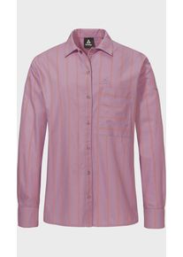Sch&ouml;ffel Outdoorbluse SCH&Ouml;FFEL "Blouse Style Chanduy WMN", Damen, Gr. 44, 3105, rosa, Oberstoff: 80% Baumwolle, 20% Lyocell, bequem, V-Ausschnitt, Blusen Outdoorbluse