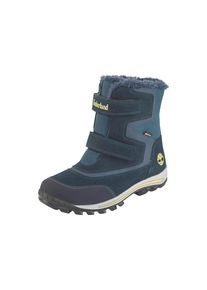 Winterboots Timberland "CHILLBERGMID HOOK & LOOP GORE-TEX SNOW BOOT", M&auml;dchen, Gr. 38, outerspace, Leder, Schuhe Winterboots, Snowboots, Winterstiefel, Winterschuhe, gef&uuml;ttert, wasserdicht