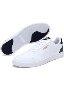 Sneaker Puma "Puma Shuffle", Damen, Gr. 46, wei&szlig;, schwarz, Synthetik, Schuhe Sneaker, niedrige Schuhh&ouml;he, mit Schn&uuml;rung, Obermaterial aus Synthetik