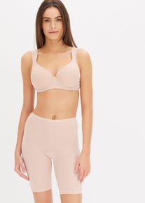 Schalen-BH bonprix, Damen, Gr. 75, Cup F, schwarz, mattbeige, Jersey, Obermaterial: 95% Baumwolle, 5% Elasthan, unifarben, BHs Schalen-BH, mit breiten, gepolsterten Tr&auml;gern, mit B&uuml;gel, im 2er Pack