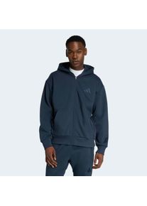 Kapuzensweatshirt adidas Sportswear "ALL SZN", Herren, Gr. 3XL, aurora ink, Obermaterial: 70% Baumwolle, 30% Polyester, angesetztes B&uuml;ndchen, Sweatshirts Kapuzensweatshirt, Kapuzenjacke mit Rei&szlig;verschluss