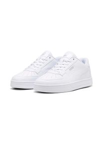 Sneaker Puma "CAVEN 2.0", Herren, Gr. 43, Puma wei&szlig;, Puma silber, Synthetik, unifarben, Schuhe Sneaker, mit Schn&uuml;rung, mit Gummilaufsohle, niedrige Schuhh&ouml;he, Topseller