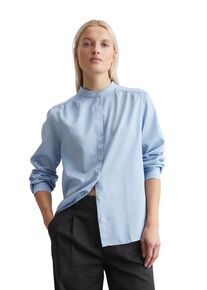 Marc O'Polo Langarmbluse MARC O'POLO, Damen, Gr. 40, blau (fresh sky), Web, Obermaterial: 100% Baumwolle, Blusen Langarmbluse