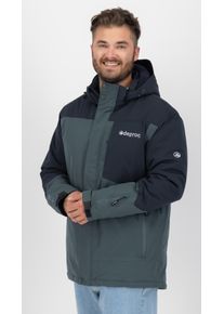 Winterjacke DEPROC Active "MONTREAL MEN", Herren, Gr. 5XL (62), blau (navy slate), 96% Polyester; 4% Elasthan, Windstopperb&uuml;ndchen mit Daumenl&ouml;chern,mit Schneefang,mit verstellbarem Klettverschluss, Jacken Winterjacke, auch in Gro&szlig;en Gr&ouml;&szlig;en erh&auml;ltlich