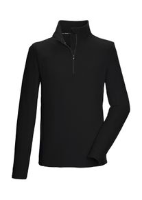 Fleecepullover Killtec "KSW 99 MN FLC SHRT", Herren, Gr. M, schwarz, Obermaterial: 100% Polyester, Sweatshirts Fleecepullover, Herren Fleeceshirt: warm, komfortabel, Rei&szlig;verschluss mit Kinnschutz