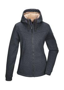 G.I.G.A. by Killtec Fleecejacke "GW 38 WMN KNTFLC JCKT", Damen, Gr. 42, blau (navy), Oberseite: 100% Polyester;R&uuml;ckseite: 100% Polyester, G.I.G.A. DX BY KILLTEC, Jacken Fleecejacke, Strickfleecejacke mit Teddyfutter, verstellbarer Kapuze, Kinnschutz