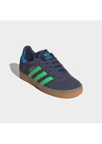 Sneaker adidas originals "GAZELLE", Damen, Gr. 35, shadow navy, screaming gr&uuml;n, lucid aquamarine, Leder, Synthetik, Schuhe Sneaker, f&uuml;r Kinder