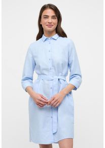Blusenkleid Eterna "LOOSE FIT", Damen, Gr. 36, Normalgr&ouml;&szlig;en, hellblau, 59% Baumwolle, 41% Leinen, l&auml;ssig geschnitten, Kleider Blusenkleid