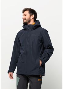 Funktionsjacke Jack Wolfskin "FERNBLICK 2L JKT M", Herren, Gr. L (52), blau (night, blau), 100% Polyester, Jacken Funktionsjacke