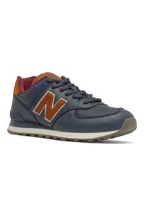 Sneaker New Balance "ML574", Herren, Gr. 42, blau (nb navy, clas), Leder, Textil, Schuhe Sneaker
