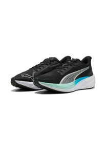 Laufschuh Puma "DARTER PRO", Damen, Gr. 40,5, Puma schwarz, Puma silber, mint melt, speed blau, Textil, Schuhe Laufschuh