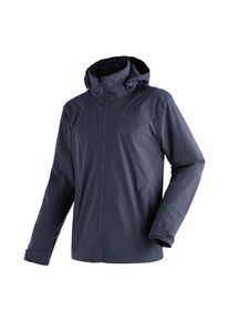 Regenjacke Maier Sports "Metor rec M", Herren, Gr. 62, blau (dunkelblau), 100% Polyester, Jacken Regenjacke, Herren Jacke mit Kapuze, Windjacke wasserdicht atmungsaktiv, Reg. Fit