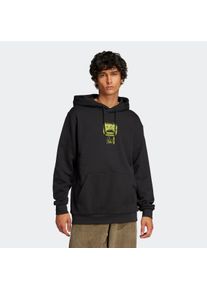 Kapuzensweatshirt adidas originals "Q12 TRAINING SUPPLY FASHION DEATH METAL", Herren, Gr. S, schwarz, Obermaterial: 100% Baumwolle, angesetztes B&uuml;ndchen, Sweatshirts Kapuzensweatshirt