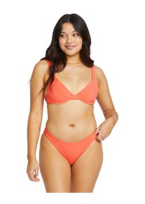 Bade-Shirt Billabong "In The Loop Marina", Damen, Gr. L, Cup B, orange (papaya), Obermaterial:74% Microfaser 21% Microfaser 5% Elasthan;, Bikini-Oberteile Bade-Shirt