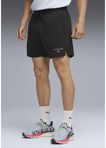 Trainingsshorts Puma "M X HYROX DRYELITE 5" SHORT", Herren, Gr. L, N-Gr, Puma schwarz, Obermaterial: 87% Polyester, 13% Elasthan, slim fit normal, Hosen Trainingsshorts, elastisches Material, Slim Fit Passform, sportlicher Stil