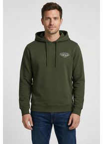 Jack & Jones Kapuzensweatshirt JACK & JONES "JJMAKOTO SWEAT HOOD", Herren, Gr. XS, duffel bag print:small print, angeraute Sweatware, Obermaterial: 80% Baumwolle, 20% Polyester, bedruckt, regular fit normal, Rundhals, Rippb&uuml;ndchen, Sweatshirts Kapuzensweatshirt
