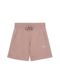 Trainingsshorts Puma "CLASS HIGH-WAIST SHORTS 5" TR", Damen, Gr. L, N-Gr, sandstone, Sweatware, Obermaterial: 68% Baumwolle, 32% Polyester, unifarben, regular fit kurz, Hosen Trainingsshorts, mit Eingrifftaschen, sportlicher Stil, Regular Fit