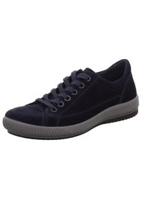 Sneaker Legero "TANARO 5.0", Damen, Gr. 43, blau (oceano (blau)), Veloursleder, unifarben, Schuhe Sneaker, Freizeitschuh, Halbschuh, Schn&uuml;rschuh mit softem Schaftabschluss