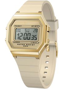 Ice Watch Chronograph ICE-WATCH "ICE digit retro - Small", beige, Armbanduhren, Damen, Chronograph, Armbanduhr, Quarzuhr, Damenuhr, Silikonarmband, Datum