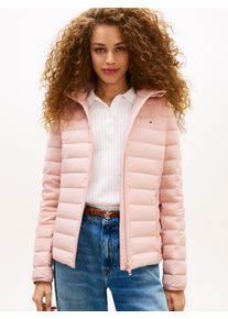 Steppjacke Tommy Hilfiger "STRETCH NYLON LW DOWN JACKET", Damen, Gr. M (40), foggy pink, Steppware, Obermaterial: 93% Polyester, 7% Elasthan, unifarben, regular fit, Jacken Steppjacke