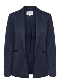 Longblazer Only "ONLESKA-ADDY LIFE L/S HB BLAZER CC TLR", Damen, Gr. 38, night sky detail:herringbone, Web, Obermaterial: 45% Polyamid, 36% Polyester, 15% Viskose, 4% Elasthan, Fischgratmuster, unifarben, regular fit Po-bedeckend, V-Ausschnitt, Blazer Longblazer, mit Reverskragen, verschlusslose Form, Fischgratmuster