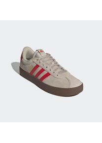 Sneaker adidas Sportswear "VL COURT 3.0", Herren, Gr. 46, beige (wonder beige, better scarlet, core wei&szlig;), Leder, Synthetik, Schuhe Sneaker, inspiriert vom Design des adidas samba
