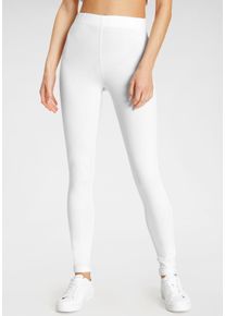 Leggings Flashlights, Damen, Gr. 46, N-Gr, wei&szlig;, Obermaterial: 95% Baumwolle, 5% Elasthan, Basic, eng lang, Hosen Leggings, Figurbetont, Topseller