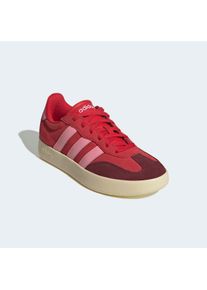 Sneaker adidas Sportswear "BARREDA", Damen, Gr. 41, rot (betsca, blipnk, sharot), Leder, Synthetik, Schuhe Sneaker, inspiriert vom Design des adidas handball spezial