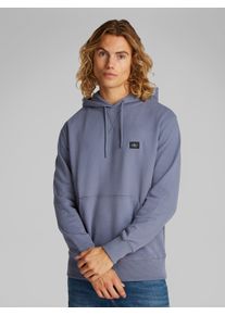 Sweatshirt Calvin Klein Jeans "WOVEN LABEL HOODIE", Herren, Gr. S, grau (grisaille), Sweatware, Obermaterial: 100% Baumwolle, unifarben, regular fit, elastischer Bund, Sweatshirts Sweatshirt, K&auml;ngurutasche, Logostickerei